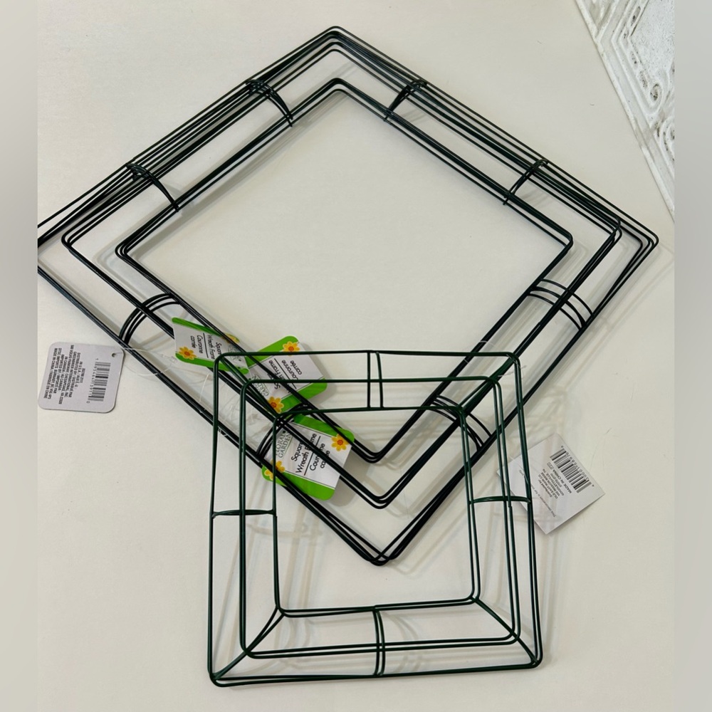 6 - square wreath frame/form. Wall decoration, door decoration